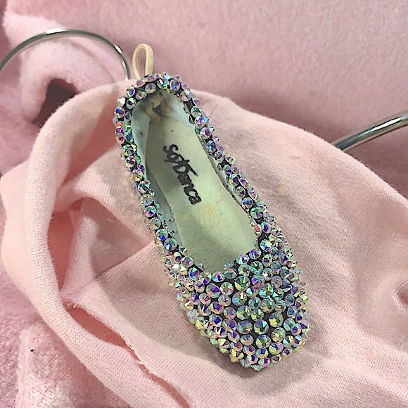 Princess Aurora Pavé Crystal Mini Pointe Shoe Ornament. Ballerina Gift—New - Picture 3 of 9